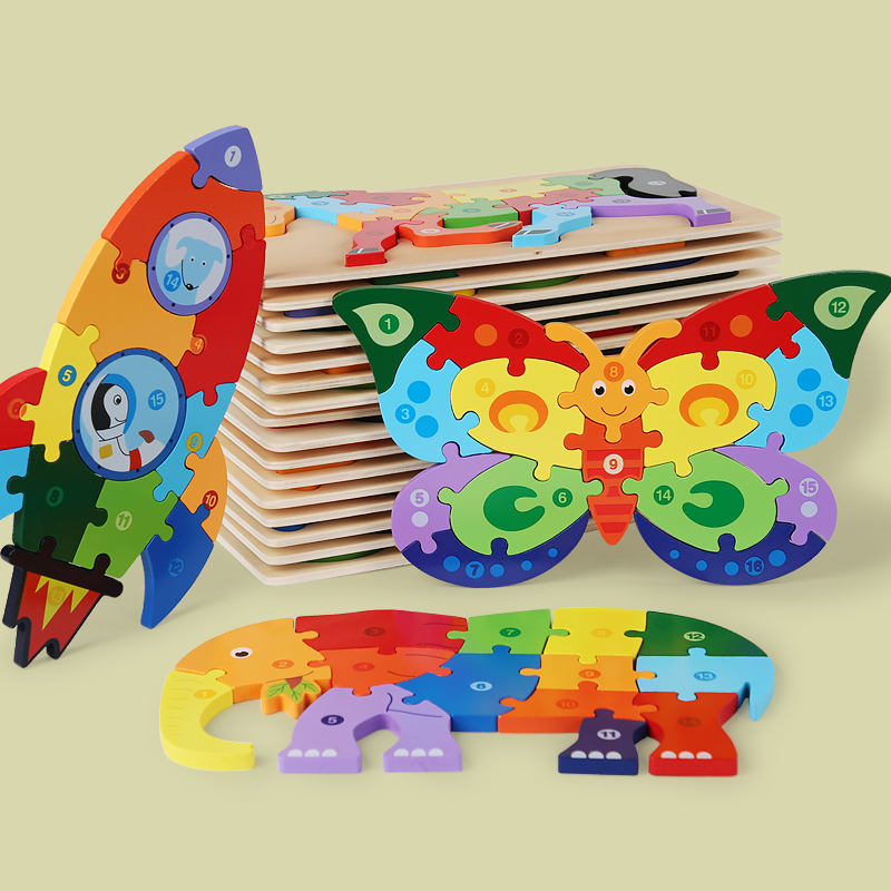 Wooden Animal Puzzle – Montessori Educational Toy