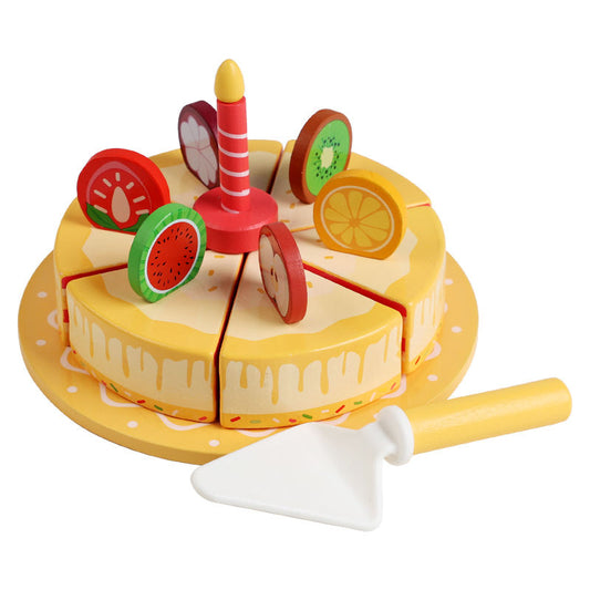 Wooden Birthday Cake Cutting Set