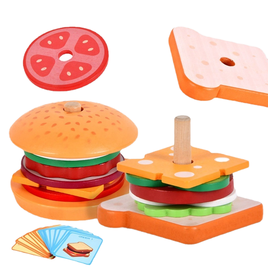 Wooden Kitchen Pretend Play Set