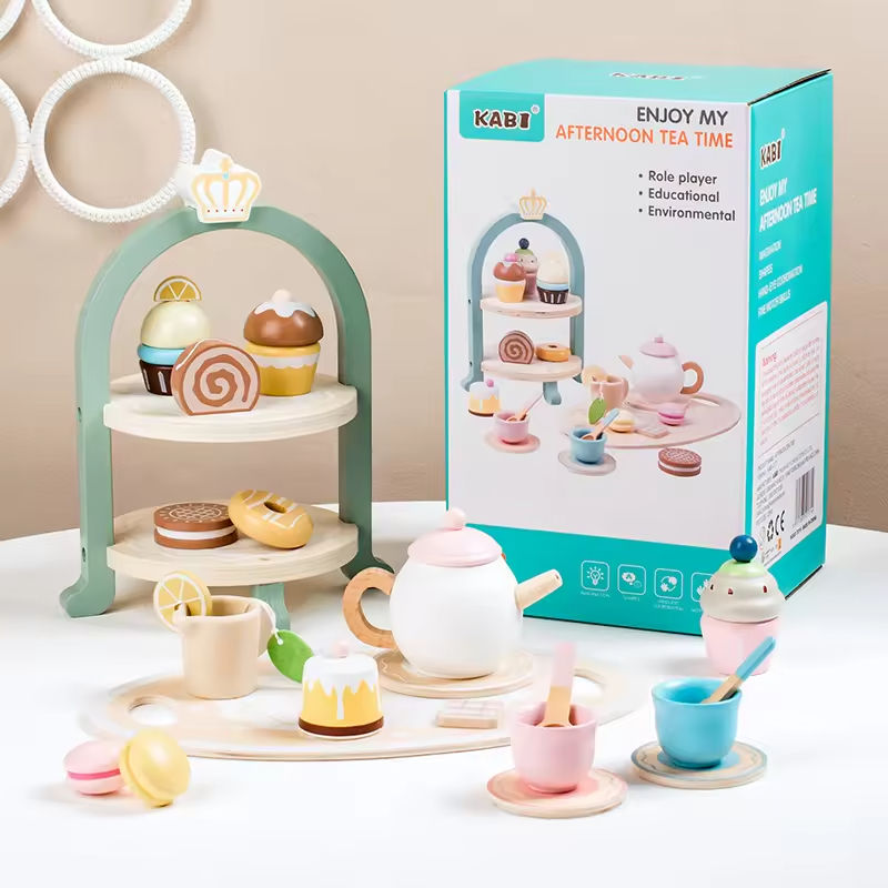 Wooden Tea Party Play Set