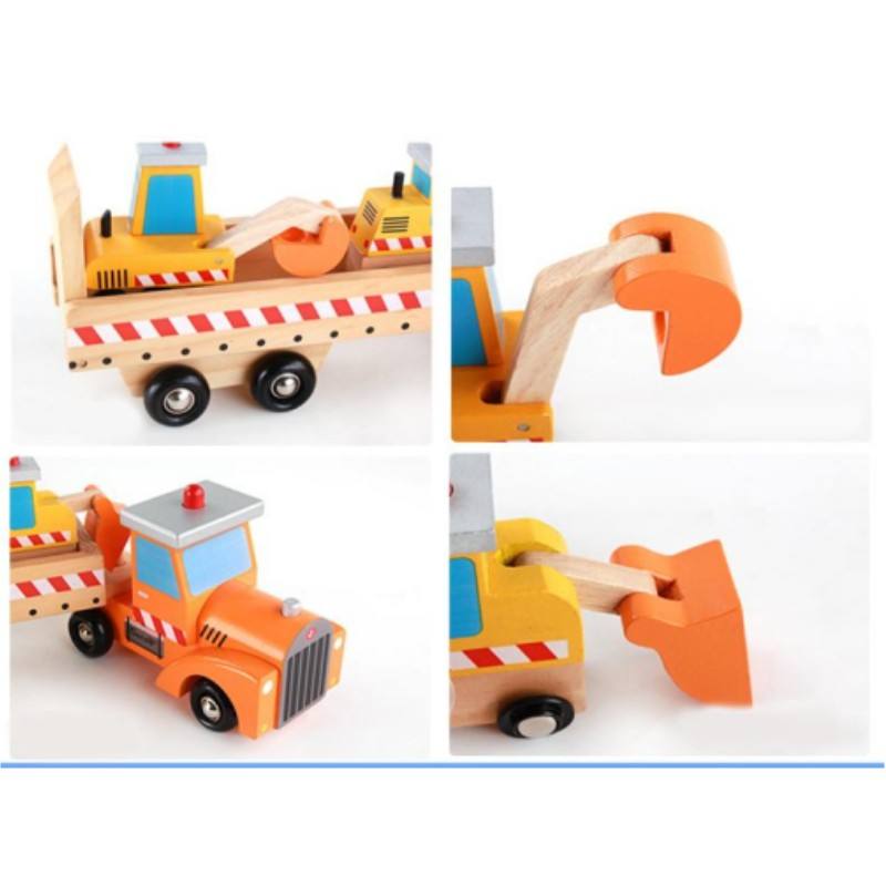 Wooden Truck Toy for Toddlers
