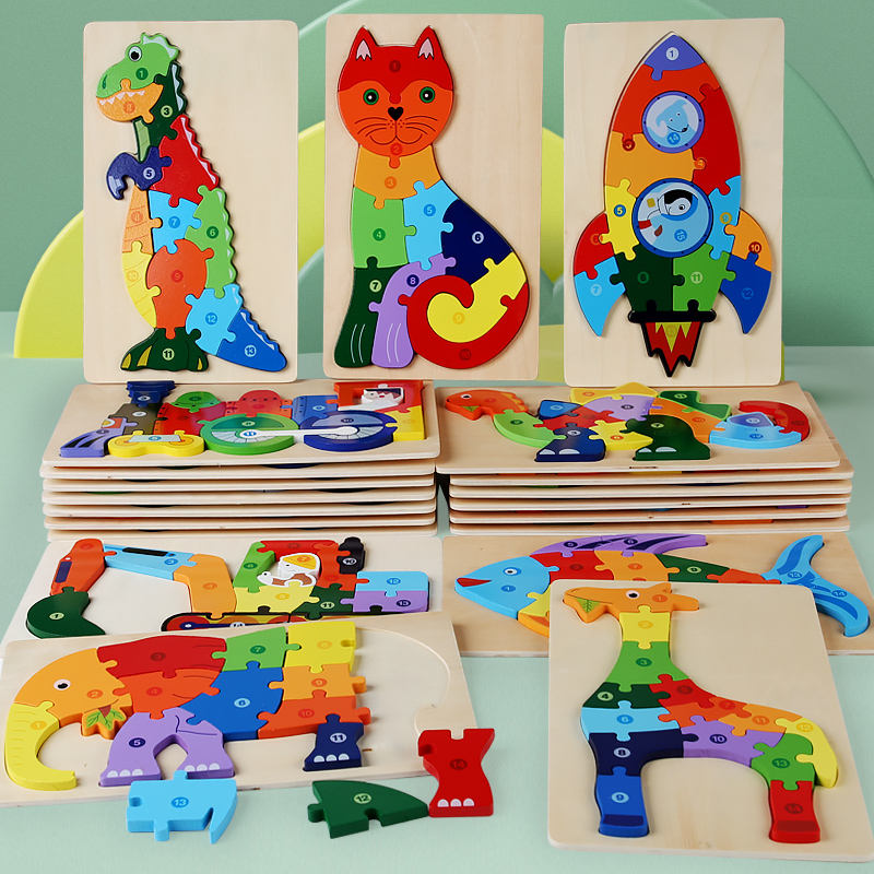 Wooden Animal Puzzle – Montessori Educational Toy