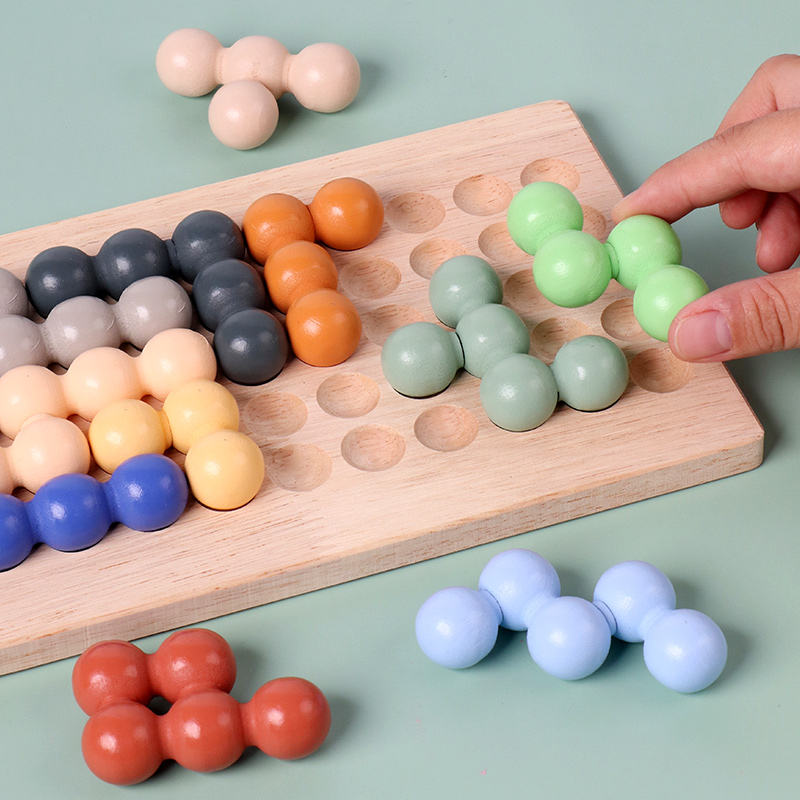Wooden Smart Bead Puzzle Board – Boosts Focus & Logical Thinking